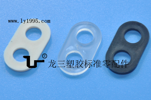 黑白透7mm两孔8字线扣源头生产厂家东莞龙三厂 大量现货