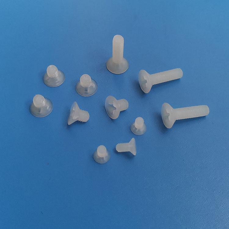 塑胶沉头十字螺丝M3牙距0.5 M4牙距0.7绝缘机螺钉